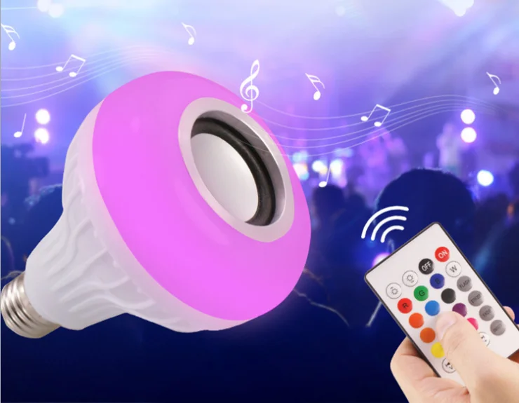 Dimmable led bluetooth bulb with music