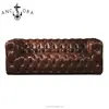Comfortable chesterfield couch designs vintage leather tufted sofa