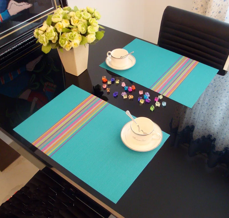 Znz Woven Vinyl Placemats Pvc Foam Placemats Pvc Woven Mesh Placemats