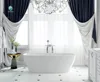 luxury bathroom design resin stone material non-yellow indoor soaking one person hot bath
