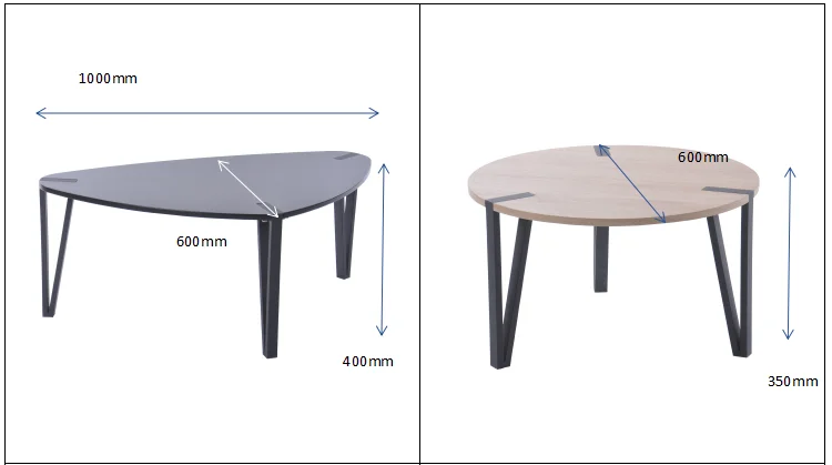 New Wooden MDF Modern Teapoy Design Coffee Table