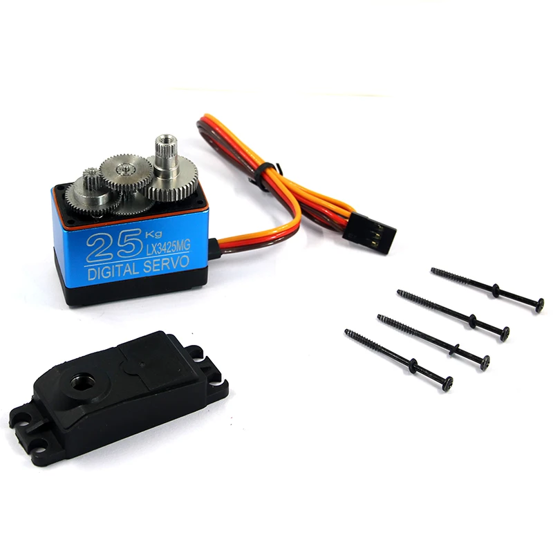 Lx3425mg 25kg Rc Servo Durable Long Life Full Steel Gear Hight Quality Waterproof Servo Motor