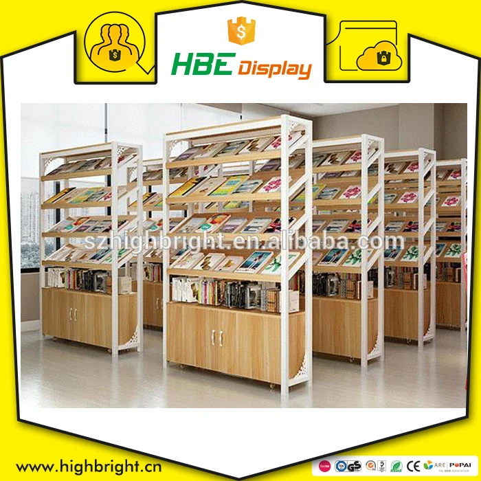 Popular Design Wooden Custom Book Display Stand Buy Book Display