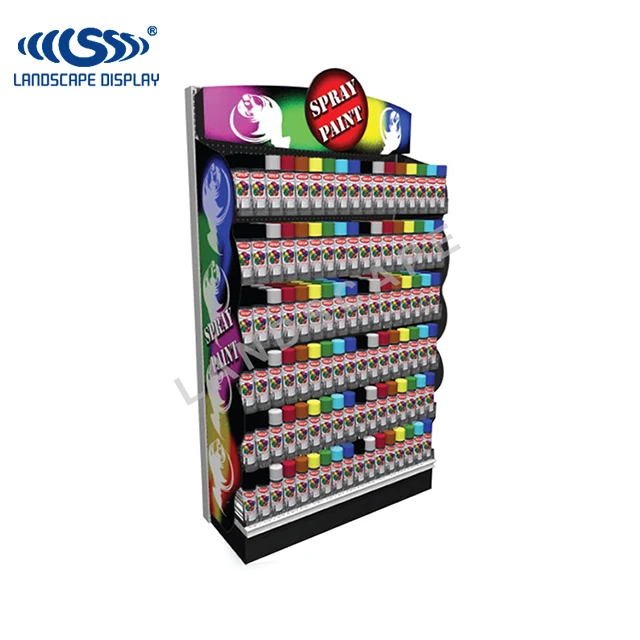 Customized Metal Floor Display Stand For Spray Cans Display Rack Buy