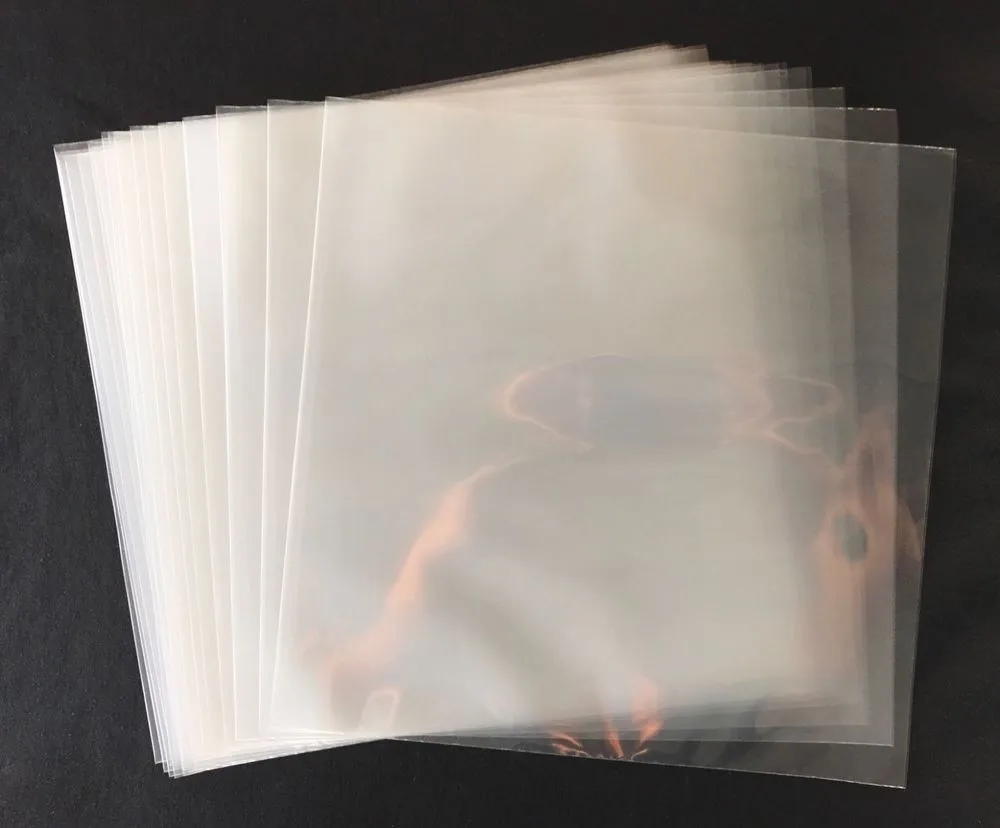 Crystal Clear Flat Polypropylene Lp Vinyl/album/record Outer Sleeves ...