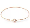 17 year newest rose gold thin bangle with diamond tiny jewelry bracelet for fashion girls
