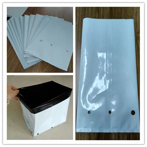 Black white grow bags 