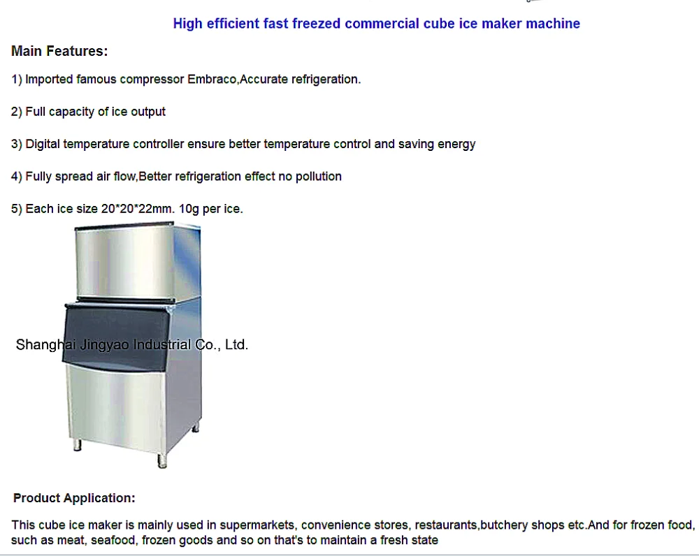 Industrial Cube Ice Maker/making Machine Buy Square Ice Cube Making