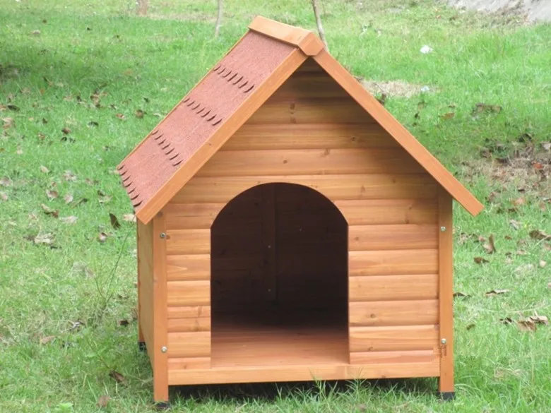 Wooden Dog House Dog Cages For Sale Classical Style Small Size 86x109x100cm Customizable Fancy