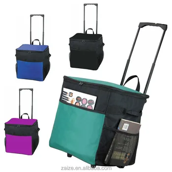 Extra Large Picnic Roller Cooler Trolley Bag Telescopic Handle Travel