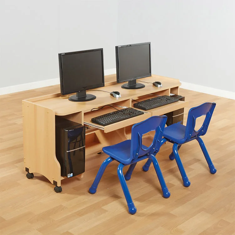 Hot Sale Montessori Kindergarten Furniture Toddler Computer Desk