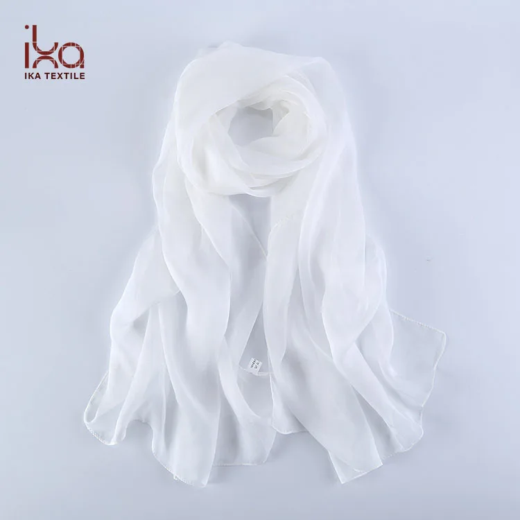 white chiffon shawl