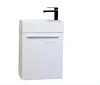 Free Standing Vanity Unit Wall Mounted White PVC High Gloss Bathroom Vanity