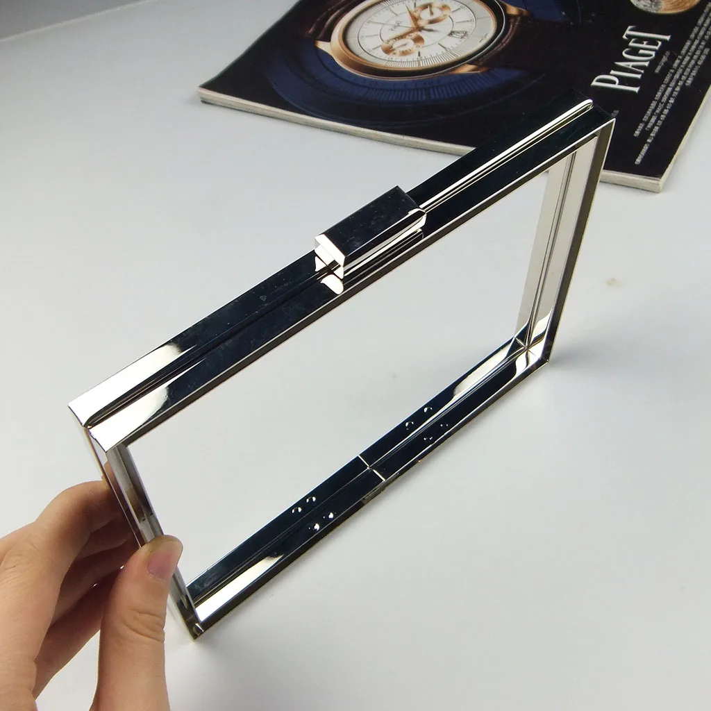 Direct Factory 17.5*11.5cm Nickel Box Clutch Metal Frame Bag Frame