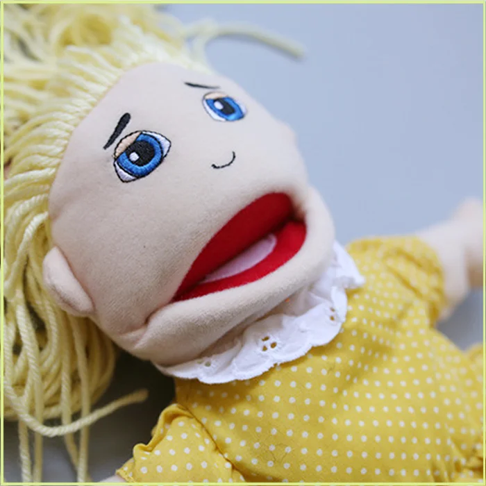 New Arrival Peluches Custom Little Doll Soft Girl Puppets For Baby