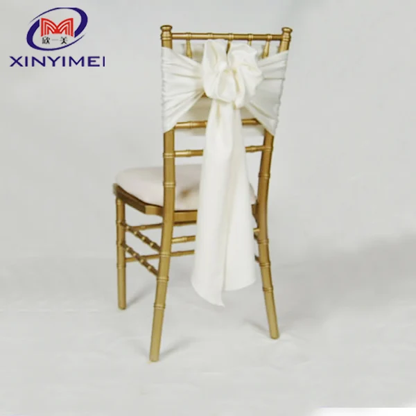Red Crystal Organza Chair Sashes Chair Decoration Tie For Wedding