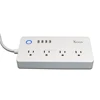 Xenon Latest 5-Feet 4-Outlet 4 USB Remote Control Multi Outlet Works with Amazon Alexa