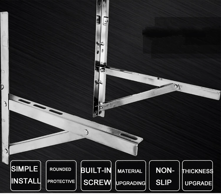 Stainless Steel Angle Iron Folding Air Conditioner Bracket