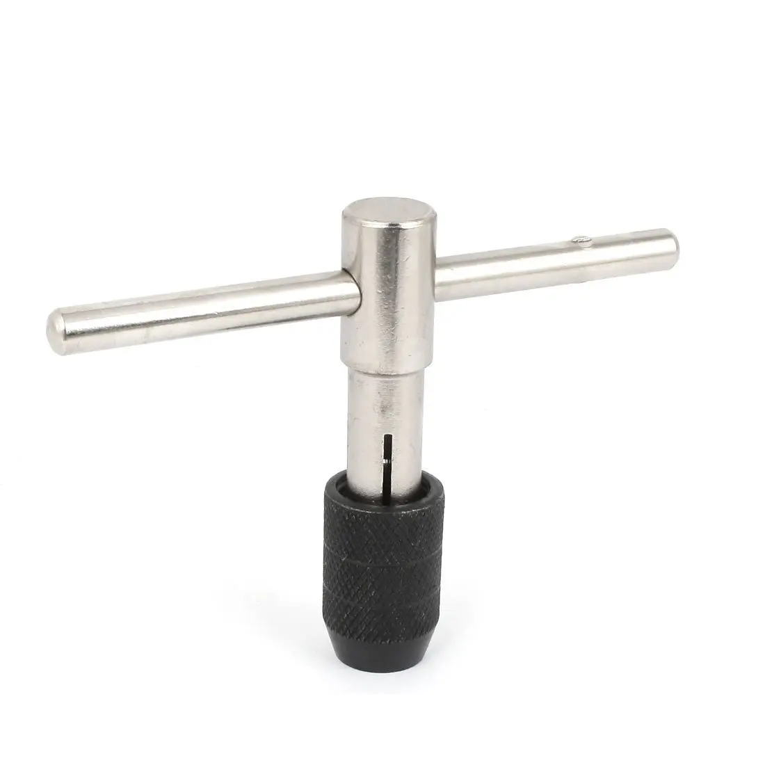 Aexit T-Type Handle Hand Tools Tap Wrench Reamer Spanner Socket Tool Silver Tone Handsaws Black M6-M12