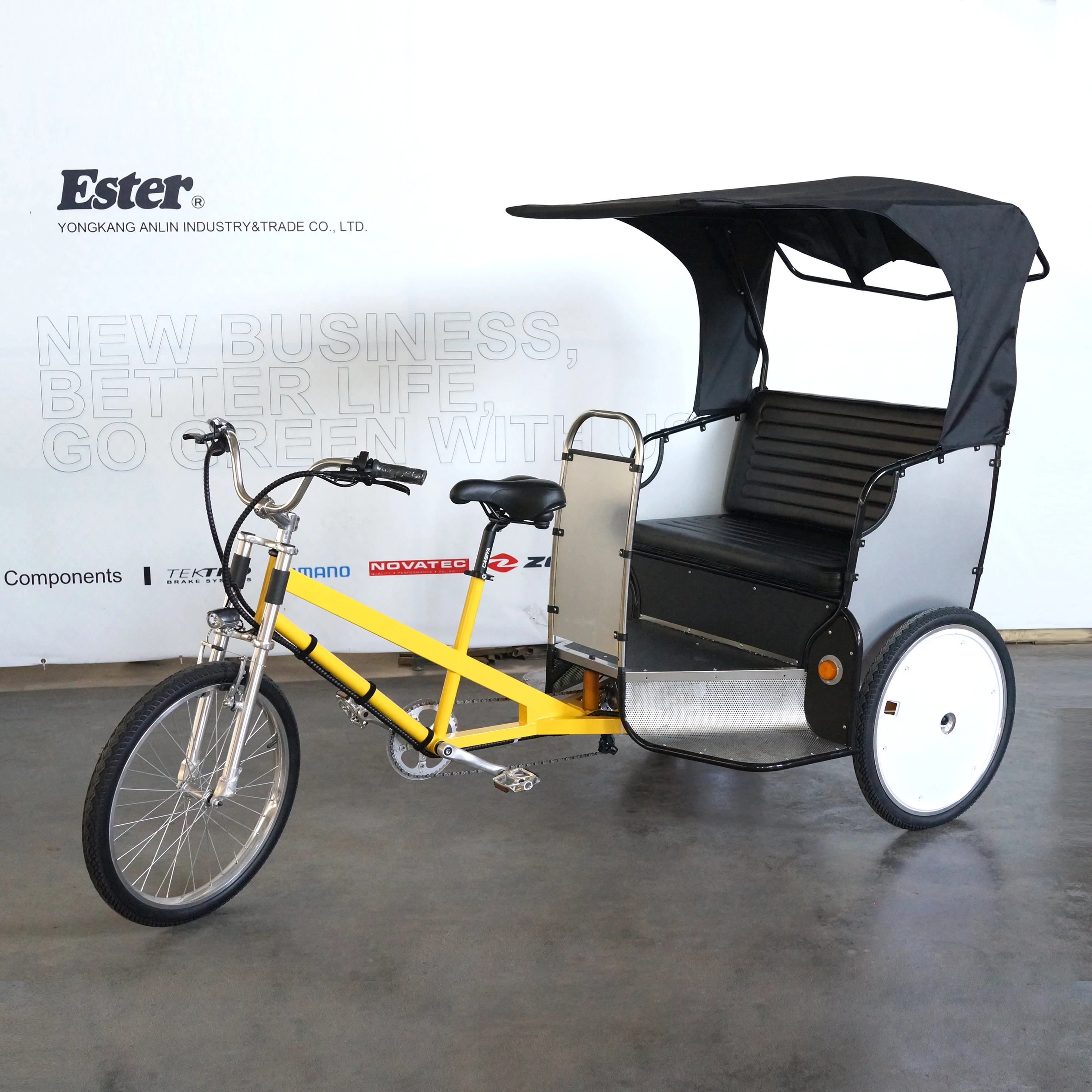 LED light Pedicab,Pedal Pedicab for Passenger