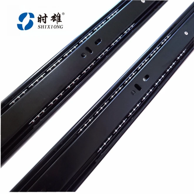 kitchen cabinet ball bearing drawer slide telescopic channel