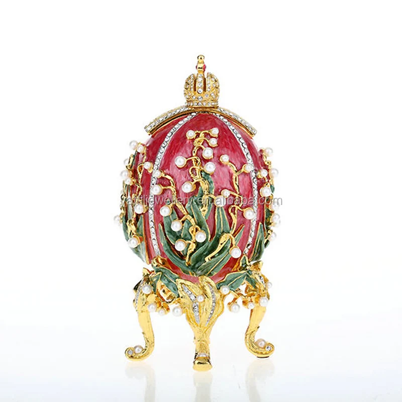 Lily Egg Jewelry Box Faberge Egg Jewelry Boxes Trinket Boxes - Buy 