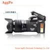 Autofocus full hd digital camera with 3 lenses can switch external flash DSLR