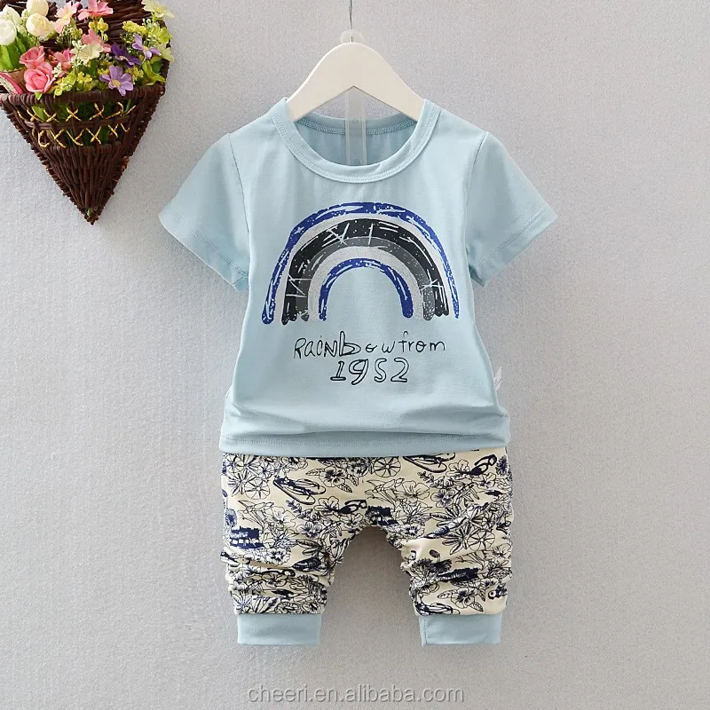 2017 Stpcklot New Latest Hot Summer Baby Boys Clothing Two-piece Suits ...