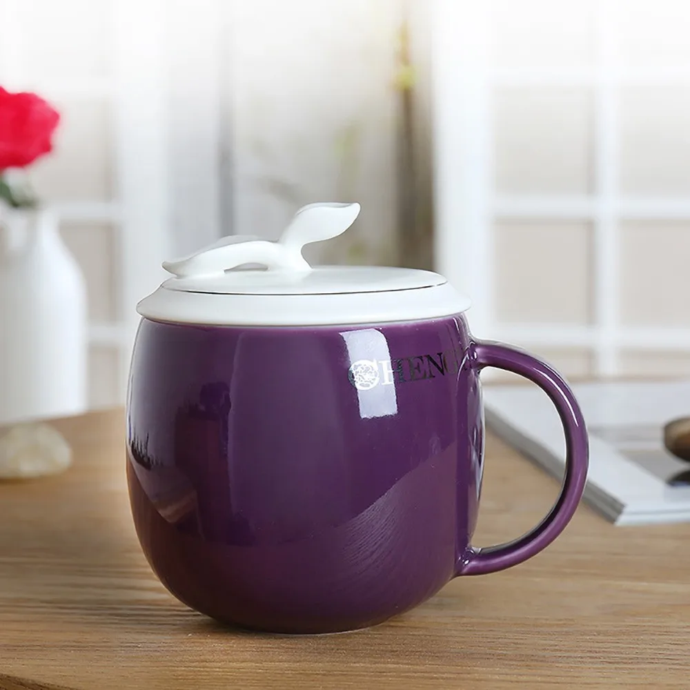 Color Glazed Ceramic Mug Tea Infuser With Lid Buy Ceramic Mug With