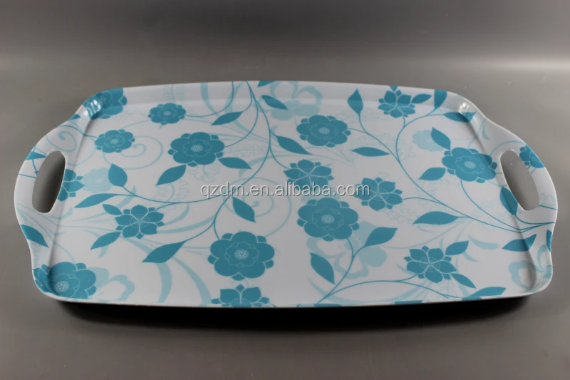 Foodgrade Melamine Serving Tray with handle
