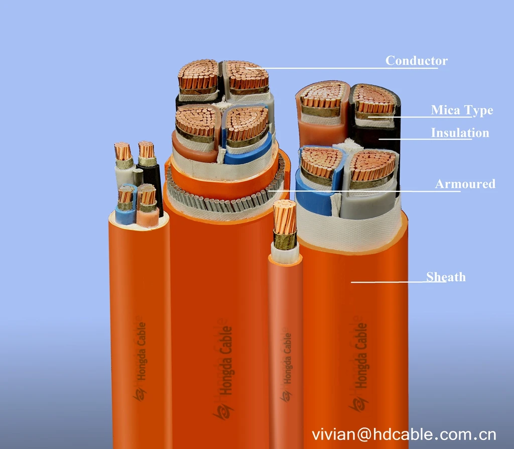 0.6/1kv Cu/mica/xlpe/sta/pvc Xlpe Insulated Unarmoured Fire Resistant
