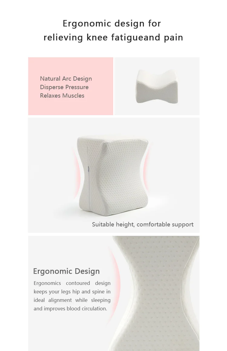 Knee Rest Pregnant Side Sleeper Maternity Leg Memory Foam Orthopedic Knee Pillow