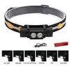 Sanyi XML-L2 LED Headlamp USB Charging Interface 18650 Cycling Headlight 6-Mode Dimming Head Torch Camping Fishing Head Lantern