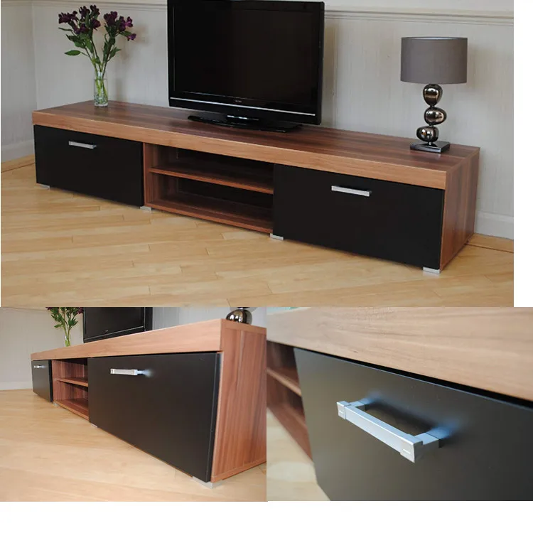 Luli Tsc009 Very Cheap Modern Walnut Tv Unit 200cm Media Cabinet 2