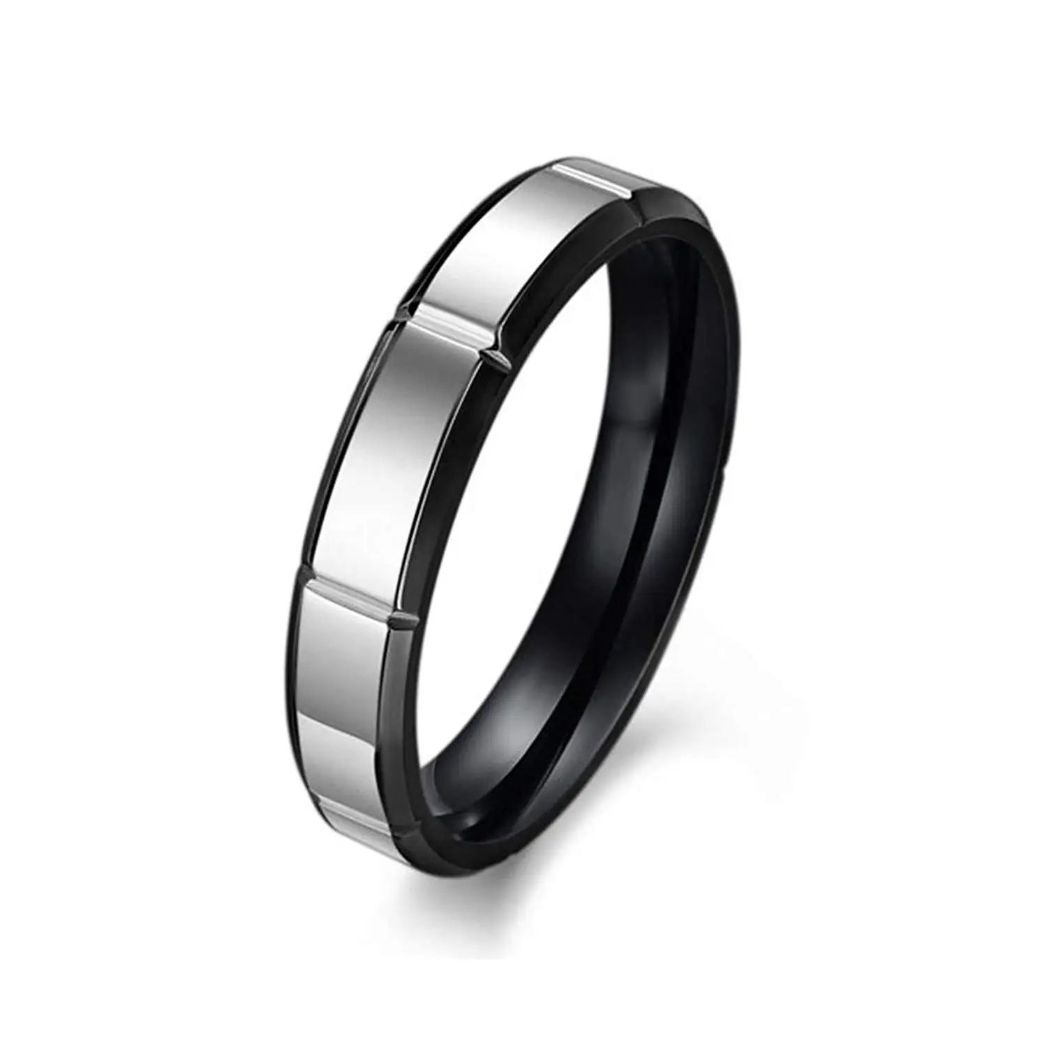 8.5 Gemini His /& Hers Dome Comfort Fit Rose Gold Promise Wedding Titanium Ring Set Width 6mm /& 4mm Men Ring Size 8.5 Women Ring Size