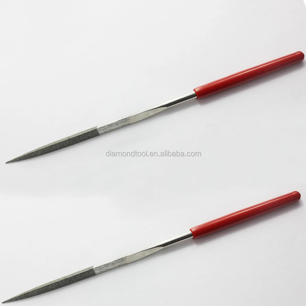 Professional Electroplated Diamond Triangle File,Diamond Needle Files