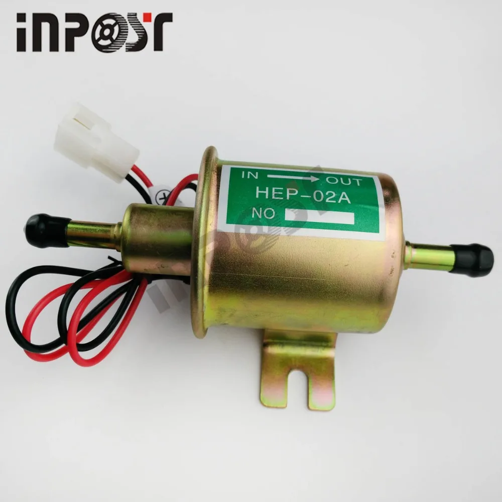 HEP-02A New Gas Diesel fuel pump Inline Low Pressure electric fuel pump 12V