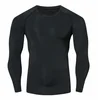 Men Compression Shirts MMA Rashguard Keep Fit Fitness Long Sleeves Base Layer Skin Tight