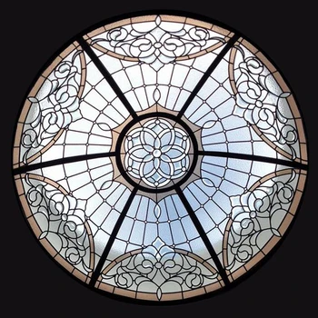 户外建筑玻璃圆顶防水透明玻璃天窗