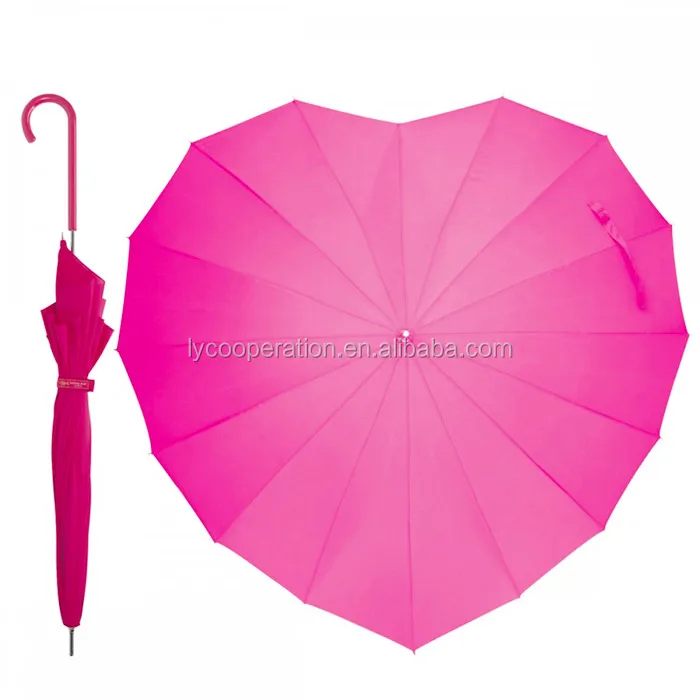 heart shaped wedding umbrella