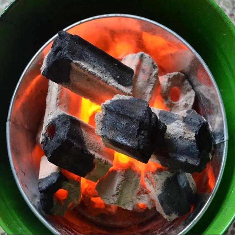 Wholesale Natural Bamboo Sawdust Hexagonal Charcoal BBQ