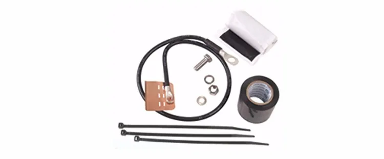 Feeder cable grounding kit
