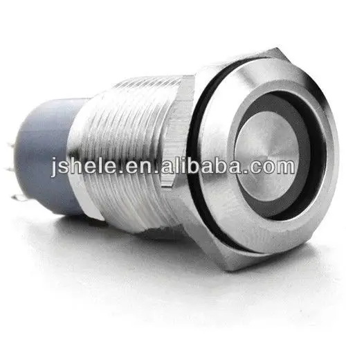 OFF Lumineux Bateau 16mm Bouton Poussoir Interrupteur Arrêt D/'urgence ON