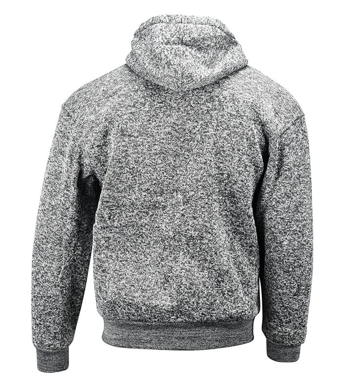 Hot Sale Mens Fur Lined Fleece Hoodies Heather Color Full Zipper Heavy ...