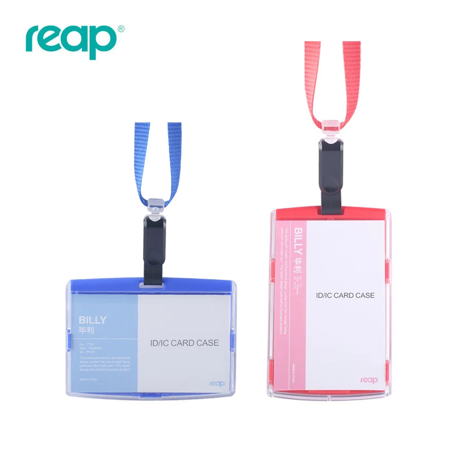 Reap plastic credit card holder, colourful id card holder student card holder without the lanyard