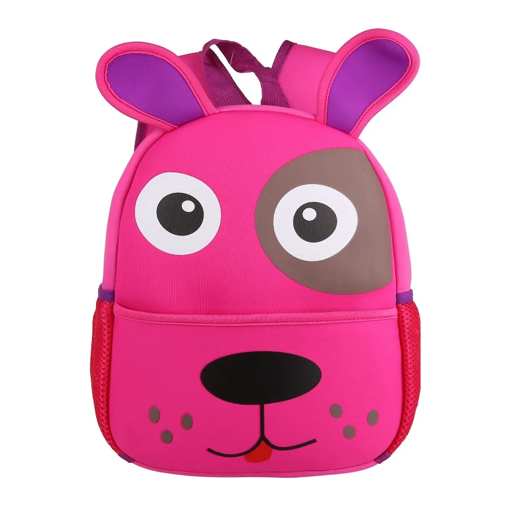 2018 New Fashion 3d Zoo Animals Backpack For Girls Cute Children Kids