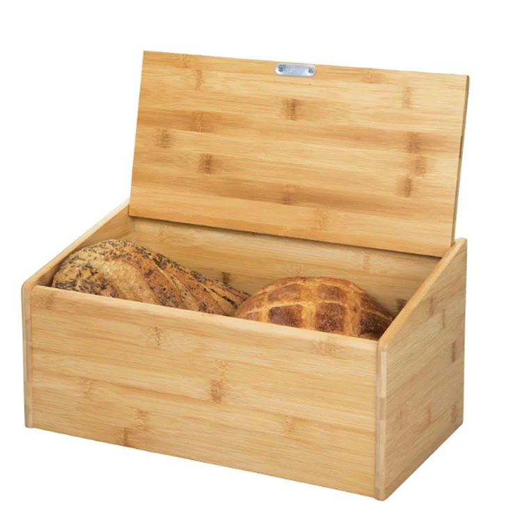 Bamboo Bread Box,Bread Storage Bin,Bread Storage Container For Bread