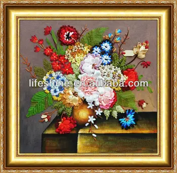 Hand Flowers Silk Ribbon Embroidery Kits Craft Buy Silk Ribbon Embroideryembroidery Kitsribbon Embroidery Product On Alibabacom