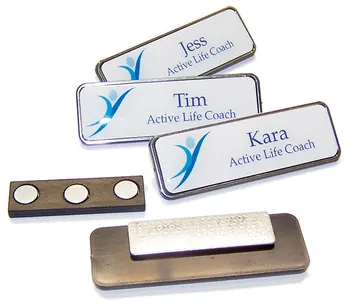 magnetic name badge reusable badges backside custom larger