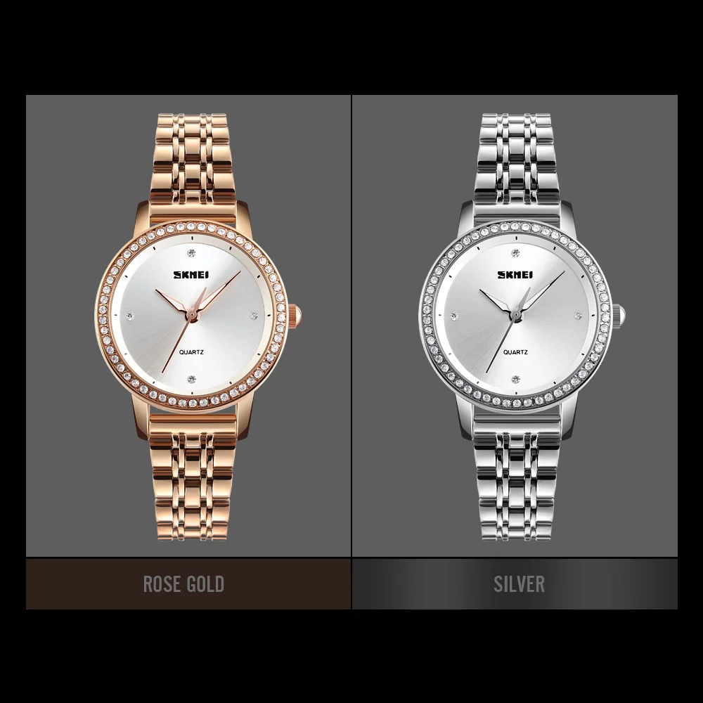 Wholesale Cheap Price Watch SKMEI 1311 Stainless Steel Band Fashion Quartz Ladies Wristwatch